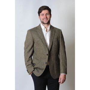 (W1) Hugo Boss 'Crookes' blazerMen's jacket UK WKWO 34/29Beige tex wool